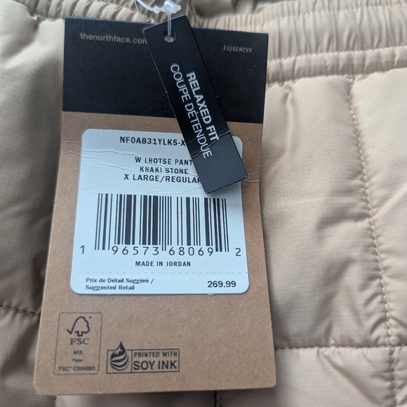 North Face Lhotse Puffy Pants in Khaki - Picture 3 of 4